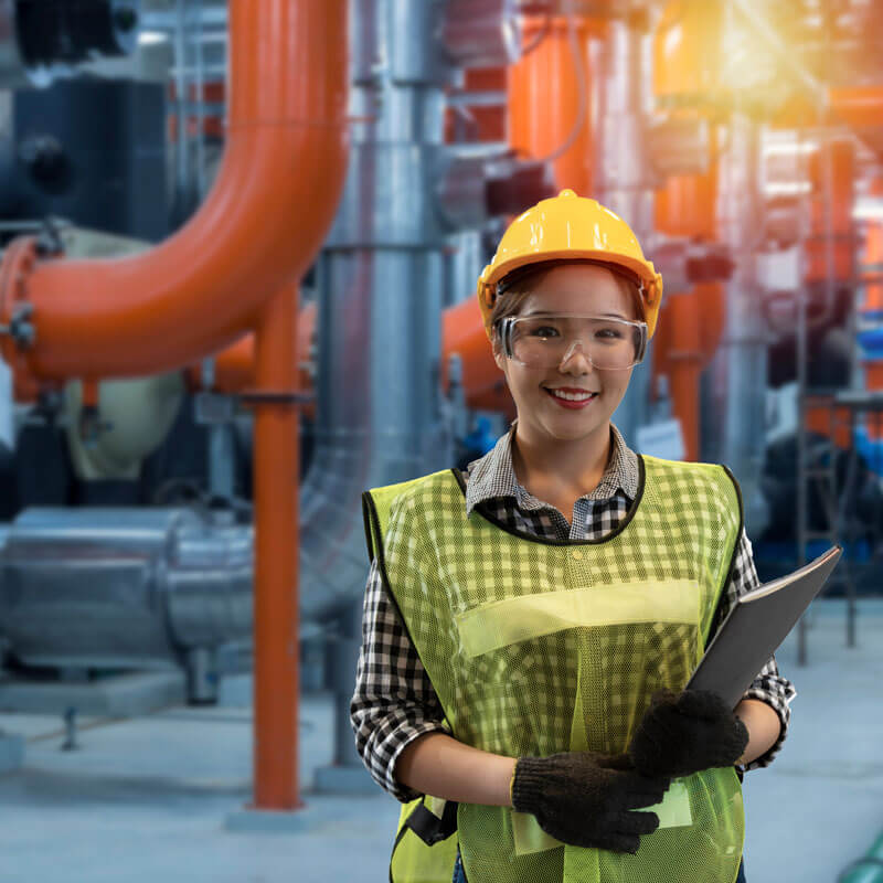 Woman in factory