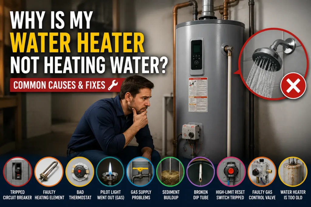 Why Is My Water Heater Not Heating Water Common Causes & Fixes